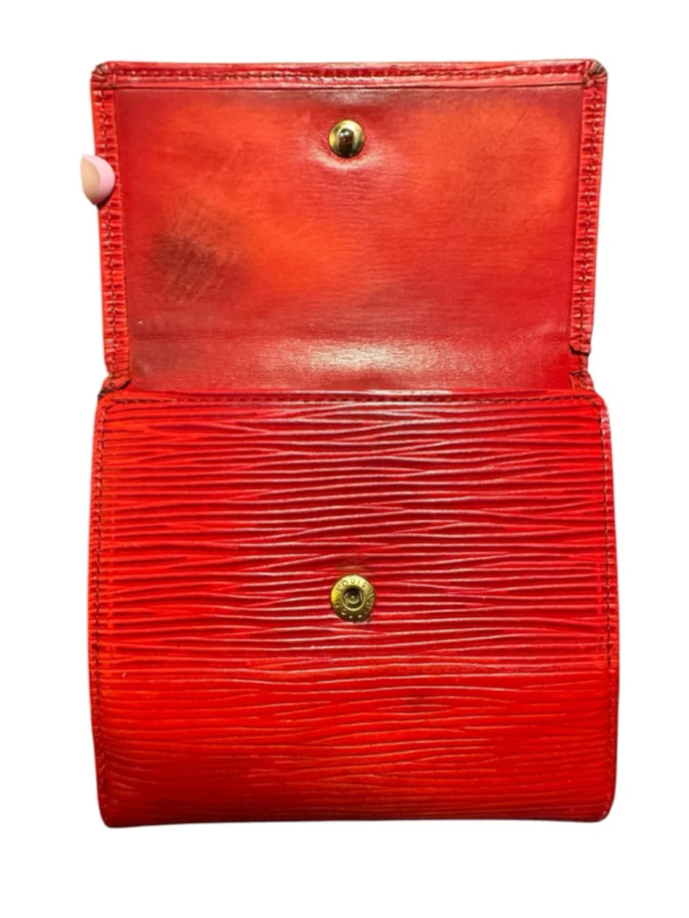 Vintage Louis Vuitton Red Epi Leather Wallet
